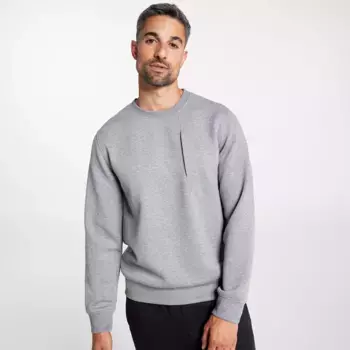 Мужская толстовка с круглым вырезом из флиса VRST Pinnacle, цвет Mid Grey Heather