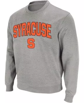 Мужская толстовка с круглым вырезом с круглым вырезом и логотипом heather grey syracuse orange arch logo Colosseum, мульти