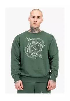Мужская толстовка с круглым вырезом стандартного кроя SPIRIT SWEAT TAPOUT, цвет Green/green