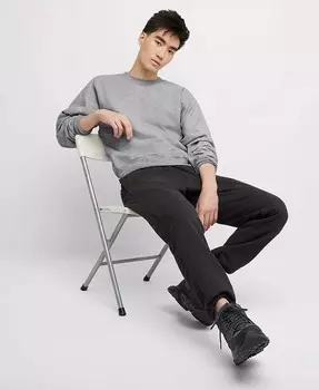 Мужская толстовка с круглым вырезом Ultimate из тяжелого флиса Hanes, серый