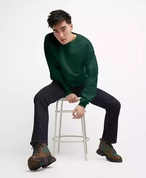 Мужская толстовка с круглым вырезом Ultimate из тяжелого флиса Hanes, зеленый