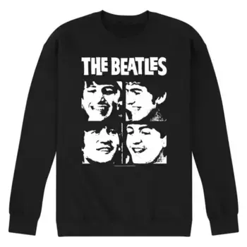 Мужская толстовка с лицами The Beatles Licensed Character, черный
