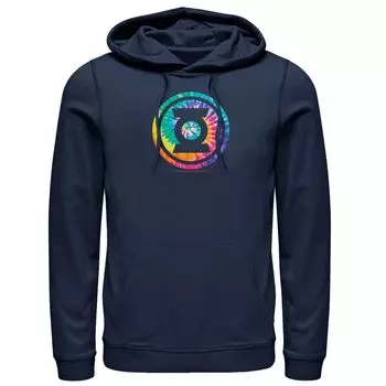 Мужская толстовка с логотипом DC Comics Green Lantern Tie Dye, Blue Licensed Character, синий