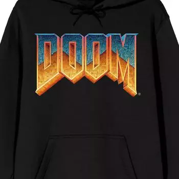 Мужская толстовка с логотипом Doom Gradient Licensed Character