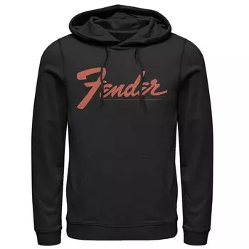 Мужская толстовка с логотипом Fender Simple оранжевого цвета Licensed Character