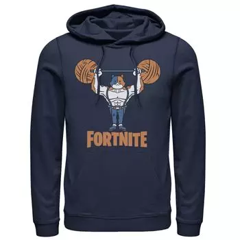Мужская толстовка с логотипом Fortnite Meowscles Yarn Work Out Licensed Character