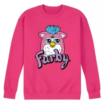 Мужская толстовка с логотипом Furby из флиса Licensed Character, пурпурный