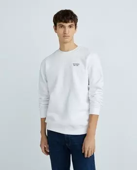 Мужская толстовка с логотипом Guess, белый