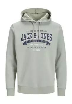 Мужская толстовка с логотипом Jack & Jones, цвет Desert Sag