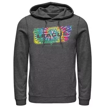 Мужская толстовка с логотипом «Лига справедливости» тай-дай DC Comics