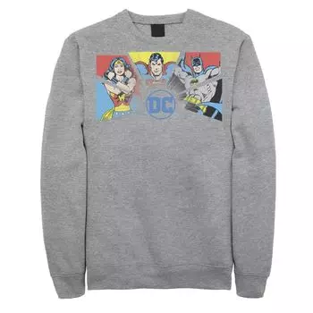 Мужская толстовка с логотипом Лиги справедливости The Big Three DC Licensed Character