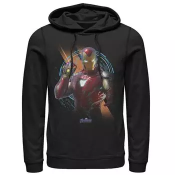 Мужская толстовка с логотипом Marvel Avengers Endgame Iron Man Time Travel Platform Licensed Character