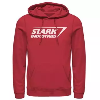 Мужская толстовка с логотипом Marvel Iron Man Stark Industries Licensed Character, красный