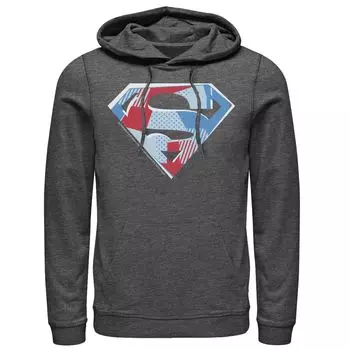 Мужская толстовка с логотипом на груди и логотипом DC Comics Superman Licensed Character