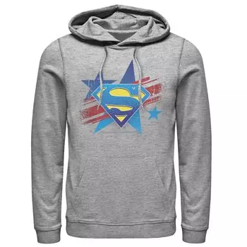 Мужская толстовка с логотипом на груди и логотипом DC Comics Superman Stars and Stripes Licensed Character