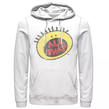 Мужская толстовка с логотипом Nickelodeon All That Classic Vintage Face Licensed Character