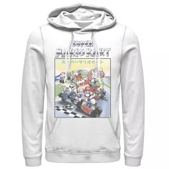 Мужская толстовка с логотипом Nintendo Mario Kart в стиле ретро в стиле ретро Licensed Character