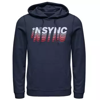 Мужская толстовка с логотипом NSYNC в спортивном стиле Licensed Character