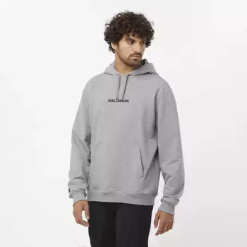 Мужская толстовка с логотипом Salomon Pullover, серый