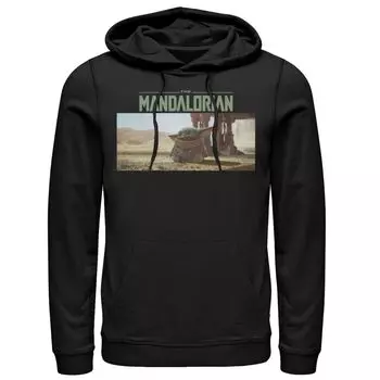 Мужская толстовка с логотипом Star Wars The Mandalorian The Child Licensed Character, черный