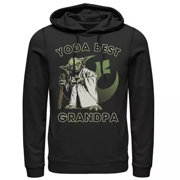 Мужская толстовка с логотипом Star Wars Yoda Best Grandpa Rebel Licensed Character