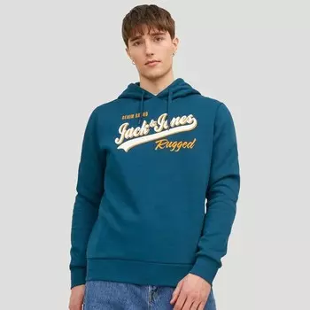 Мужская толстовка с логотипом Sweat ood 2 Jack & Jones, синий