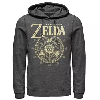 Мужская толстовка с логотипом The Legend Of Zelda Circle Emblem Licensed Character