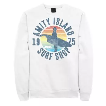 Мужская толстовка с логотипом в стиле ретро Jaws Amity Island Surf Shop 1975 Licensed Character