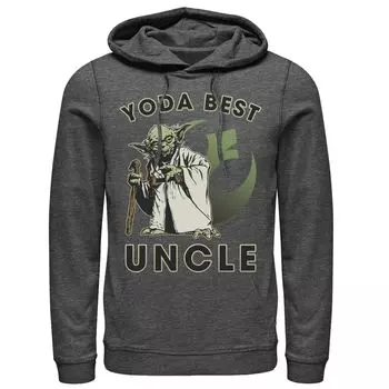 Мужская толстовка с логотипом «Звездные войны Йода» Best Uncle Rebel Licensed Character