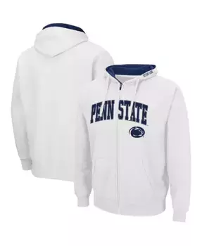 Мужская толстовка с молнией Penn State Nittany Lions Arch Logo 3.0 Colosseum, белый