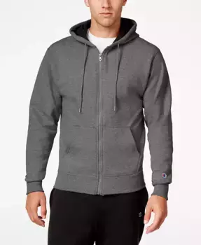 Мужская толстовка с молнией Powerblend Fleece Champion, серый