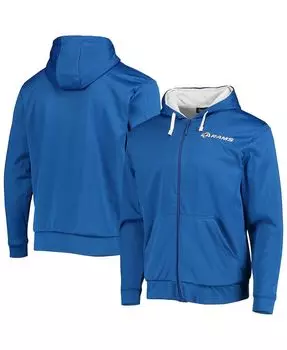 Мужская толстовка с молнией во всю длину Los Angeles Rams Apprentice Royal, белая Dunbrooke