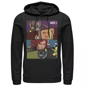 Мужская толстовка с наклонными вставками Marvel What If Hero Licensed Character