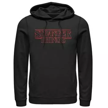 Мужская толстовка с неоновым логотипом Netflix Stranger Things Licensed Character
