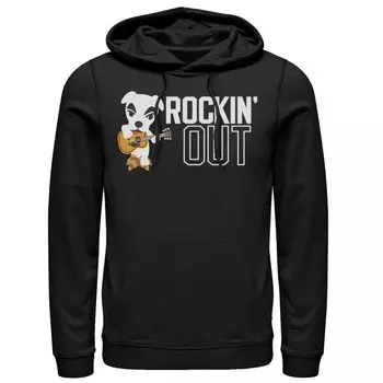 Мужская толстовка с плакатом Animal Crossing Rockin Out Licensed Character