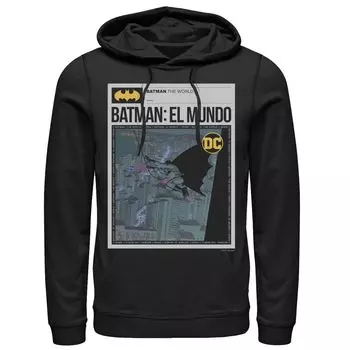 Мужская толстовка с плакатом Batman: El Mundo Mexico News Licensed Character