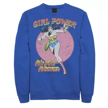 Мужская толстовка с плакатом и текстовым плакатом DC Comics Wonder Woman Running Girl Power Licensed Character