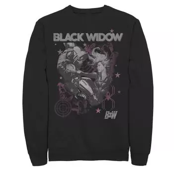 Мужская толстовка с плакатом Marvel Black Widow Licensed Character