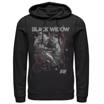Мужская толстовка с плакатом Marvel Black Widow Licensed Character