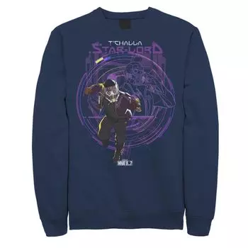 Мужская толстовка с плакатом Marvel What If T'Challa Star Lord Licensed Character