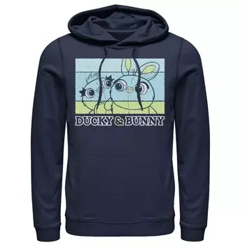 Мужская толстовка с плакатом в стиле ретро «История игрушек 4 Утка и кролик» Disney / Pixar