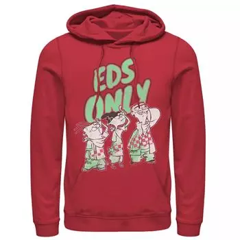 Мужская толстовка с портретом Ed, Edd n Eddy Eds Only, Red Licensed Character, красный