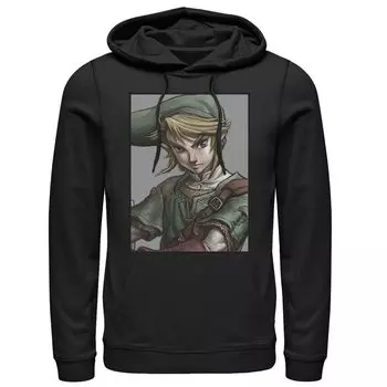 Мужская толстовка с портретом Legend of Zelda Link Twilight Face Licensed Character