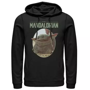 Мужская толстовка с портретом Star Wars The Mandalorian The Child Circle Licensed Character
