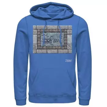 Мужская толстовка с портретом в рамке из камня Nintendo Legend Of Zelda Links Awakening Whale Stone Licensed Character