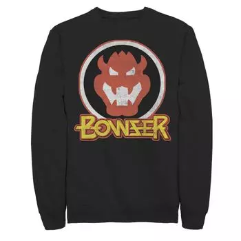 Мужская толстовка с портретом в стиле ретро Nintendo Super Mario Bowser Licensed Character