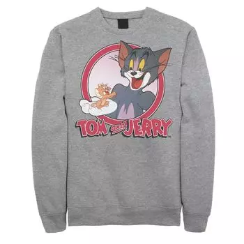 Мужская толстовка с портретом в стиле ретро Tom And Jerry Licensed Character