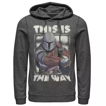 Мужская толстовка с портретом «Звездные войны: Мандалорец This Is The Way» Licensed Character