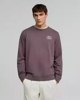 Мужская толстовка с принтами Scalpers, бордовый