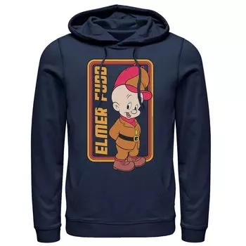 Мужская толстовка с простым портретом в рамке Looney Tunes Элмера Фадда Licensed Character